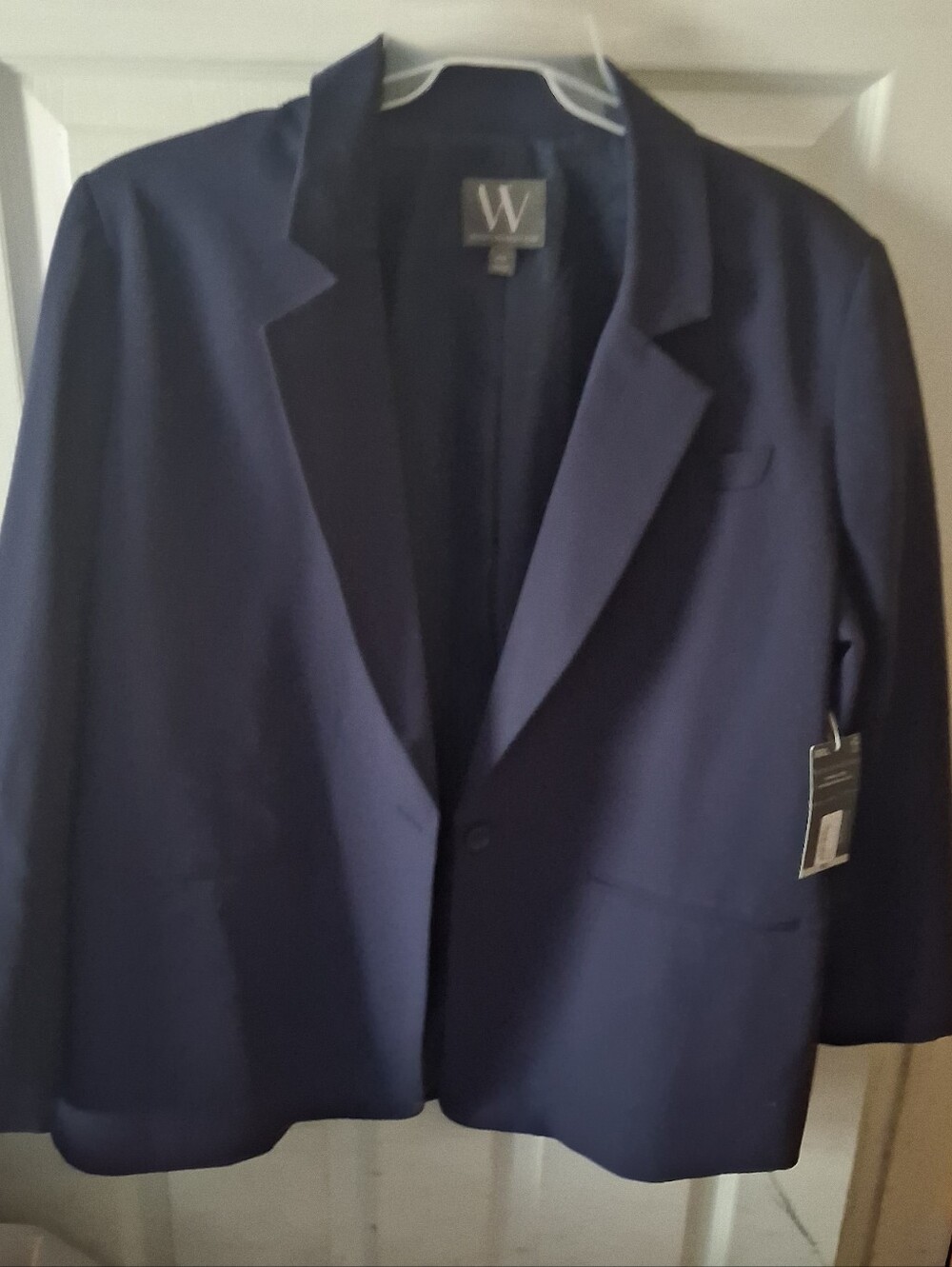 Worthington - Womens Navy Blue Single Breasted One-Button Lined XXL Blazer NWT